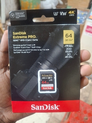 Picture of SanDisk Extreme Pro SD Memory Card 200MB/s SDSDXXD 64GB 128GB 256GB 512GB 1TB 4K