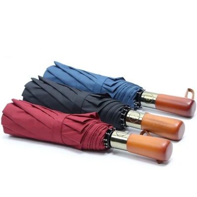 Picture of 16 Ribs High Quality  Automatic Umbrella Man and women Luxury  Umbrella for Car Business Big Umbrella Sun Rain Women Parasol Windproof Folding