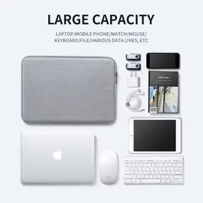 Picture of Sleeve Shockproof Waterproof pink colour Lining Tablet 13 15 Inch Laptop Computer Case Bag for Women
