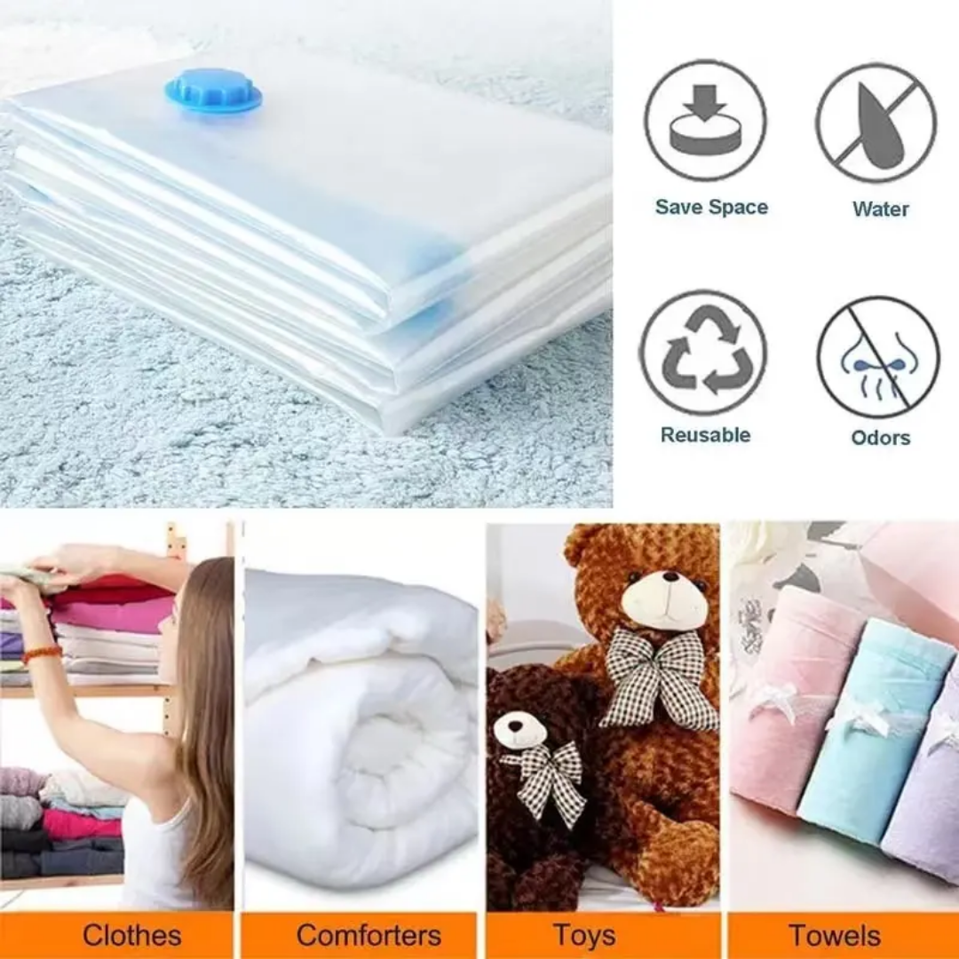 Picture of Vacuum Storage Bags with Hand Pump - Space Saver Solution for Home Organization  17-piece set/ 13-piece set/12-piece set/11-piece set