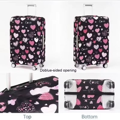 Picture of professional Luggage Cover (18 Inches - 32 Inches) Elastic Suitcase Cover Protective Travel Dust Cover for Luggage Bag Cases Cover