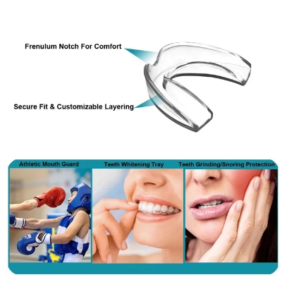 Picture of Glorysmile Mouth Guard 8 Packs Comfortable Custom Mold For Grinding Teeth Clenching At Night Bruxism Whitening Tray Guard