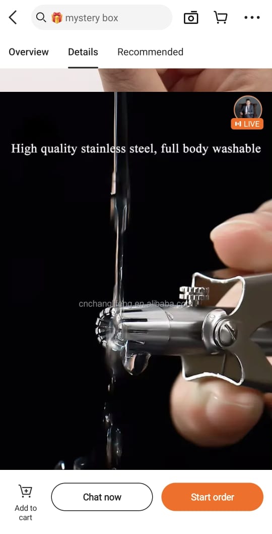Picture of Portable Mini Stainless Steel Manual Nose Ear Hair Trimmer