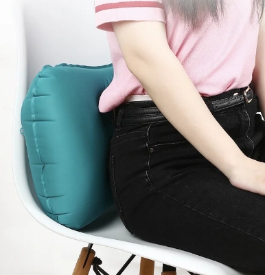 Picture of Portable Folding Headrest Travel Pillow Automatic Inflatable Neck Pillow