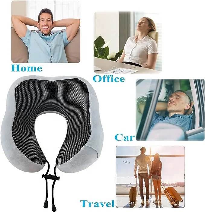 Picture of U Travel Memory Cotton Pillow Neck Motor Cars And Aeroplanes Nap Magnetic Fabric Ushaped