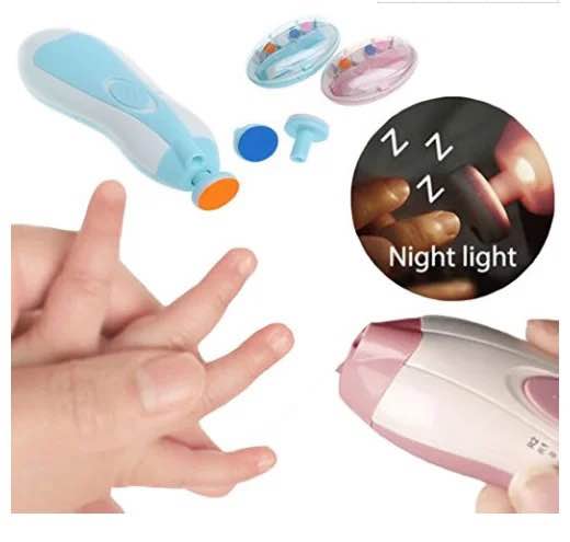 Picture of Baby Electric Nail Trimmer Kid Nail Polisher Tool Baby Care Multifunctional Fingernail Cutter Trimmer Infant Manicure Set