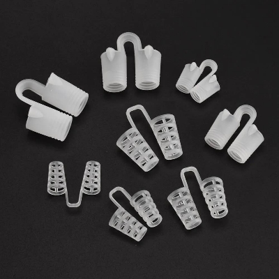 Picture of 8/2 PCS Anti Snoring Breathe Easy Sleep Nose Clip Snore Stopper Aid Nasal Dilators Device Congestion Aid No Strips Cones