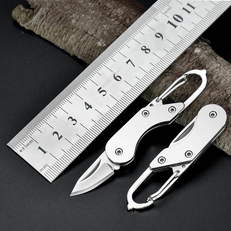 Picture of Outdoor Camping Supplies Stainless Steel Folding Mini Square Head Keychain Pendant Portable Pocket cutter