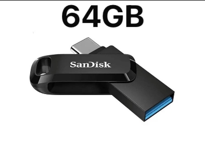 Picture of SanDisk Dual Drive Usb3.1 64GB Type-c Memory Stick (128gb 256gb) available Black Pendrive Flash Disk High Speed U Disk Flash drive