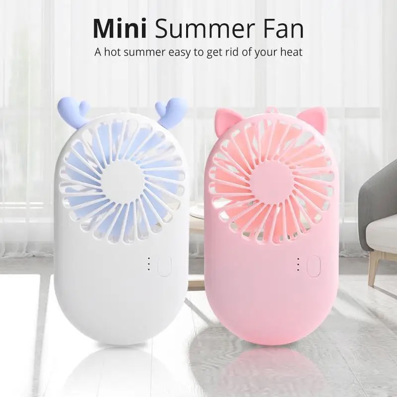 Picture of Mini Portable Pocket Fan Cool Air Hand Held Travel Cooler Cooling Mini Fans Power By USB Charging Office Outdoor Home Mini Fan