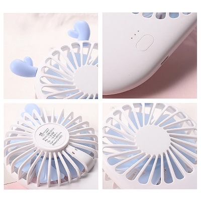 Picture of Mini Portable Pocket Fan Cool Air Hand Held Travel Cooler Cooling Mini Fans Power By USB Charging Office Outdoor Home Mini Fan