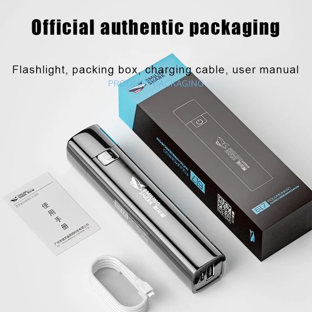 Picture of Ultra Bright Torch Searchlight 3 Modes Mini Portable Waterproof light USB Rechargeable Indoor And Outdoor Camping Lighting - torch light