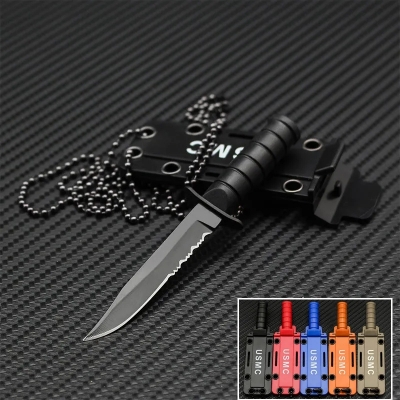 Picture of Portable Hike Package Open Necklace Survive Opener EDC Pocket Self Blade Fruit Cutter Camp Outdoor Hunt Defense Mini Box Letter