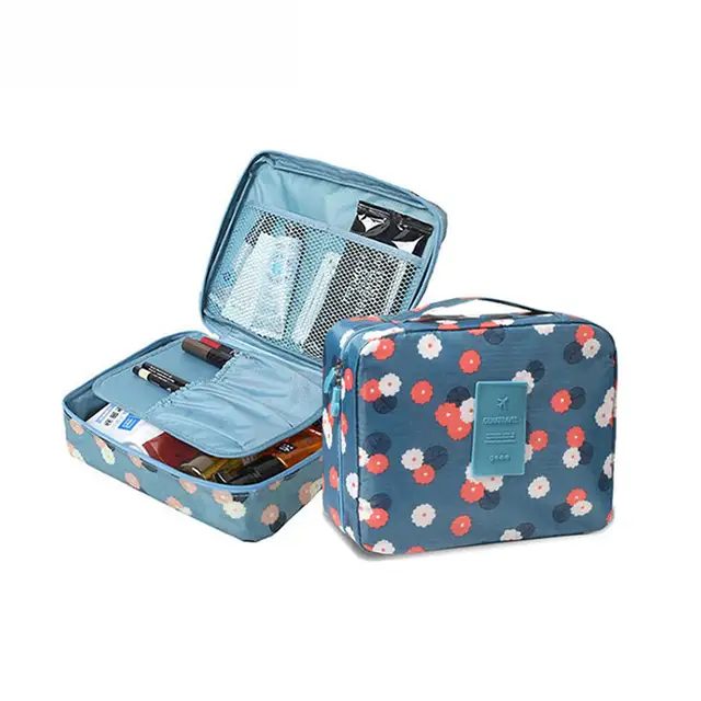 Picture of Travel Cosmetic Makeup Organizer Bags for Toiletrys under garments Makeup Organizing for Girl Women Outdoor Waterproof Make Up Case pouch