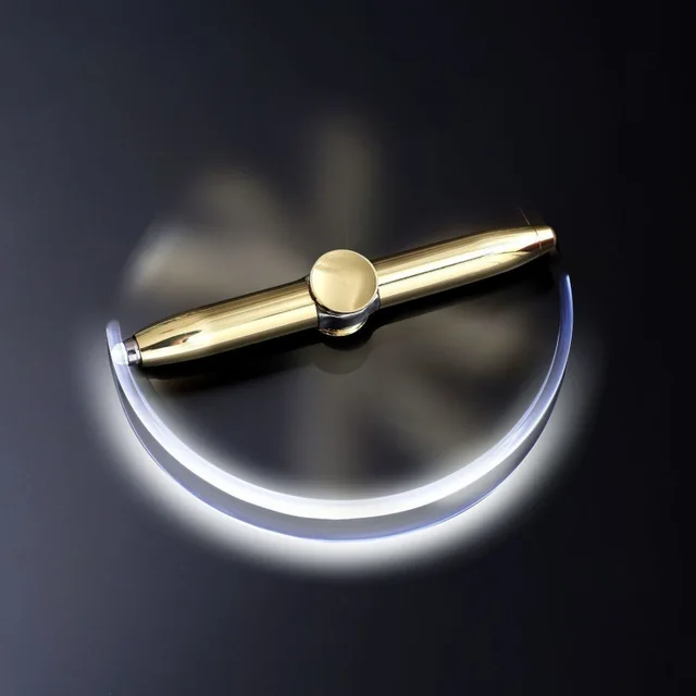 Picture of LED Spinning Pen Ball Gyro Pen Fidget Spinner Hand Top Glow In Dark Light EDC Stress Relief Toys Uses: writing, lighting, gyro, decompression toys