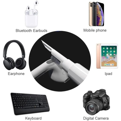 Picture of Cleaner Kit for Airpods Pro 1 2 3 4 earbuds Cleaning Pen brush Bluetooth Earphones Case Cleaning Tools for Huawei Samsung Xiaomi