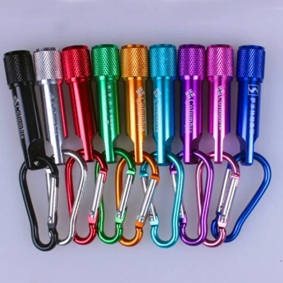 Picture of EDC Pocket Mini Torch Key Ring Light LED Key Chain Carabiner Flashlight