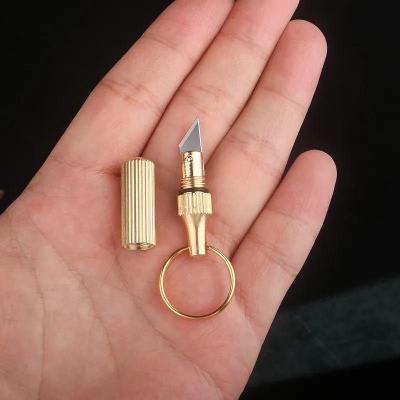 Picture of Mini Capsule Pocket Keychain Anti Cutter Portable Tools Keychain Box