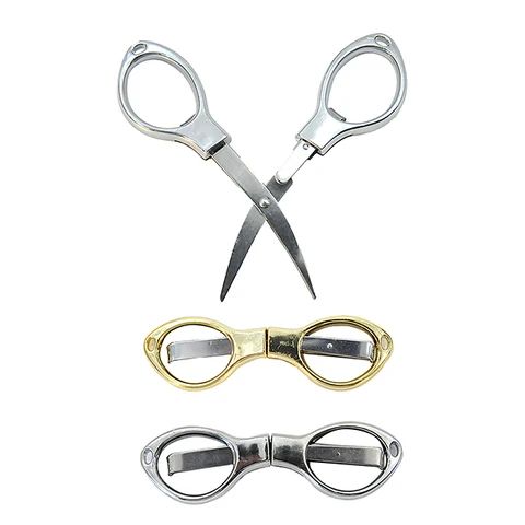 Picture of Folding Scissors Pocket stainless Scissor Stationery Paper Office Student School