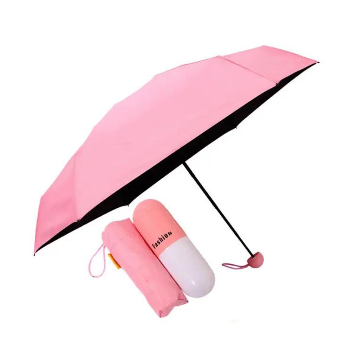 Picture of 7" Mini Folding Capsule Umbrella With Cute Capsule Case