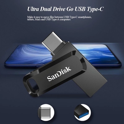 Picture of Pendrive OTG USB 3.1 Type-C  USB Flash Drive   up to 150MB/s Pendrive Pen Drive for cellphone tablet Pendrive (256gb, 128GB, 64GB) Available  SDDDC3