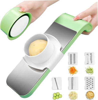 Picture of 5-in-1 Multifunction Vegetable Cutter – Slicer, Chopper, Grater & Peeler for Kitchen Use