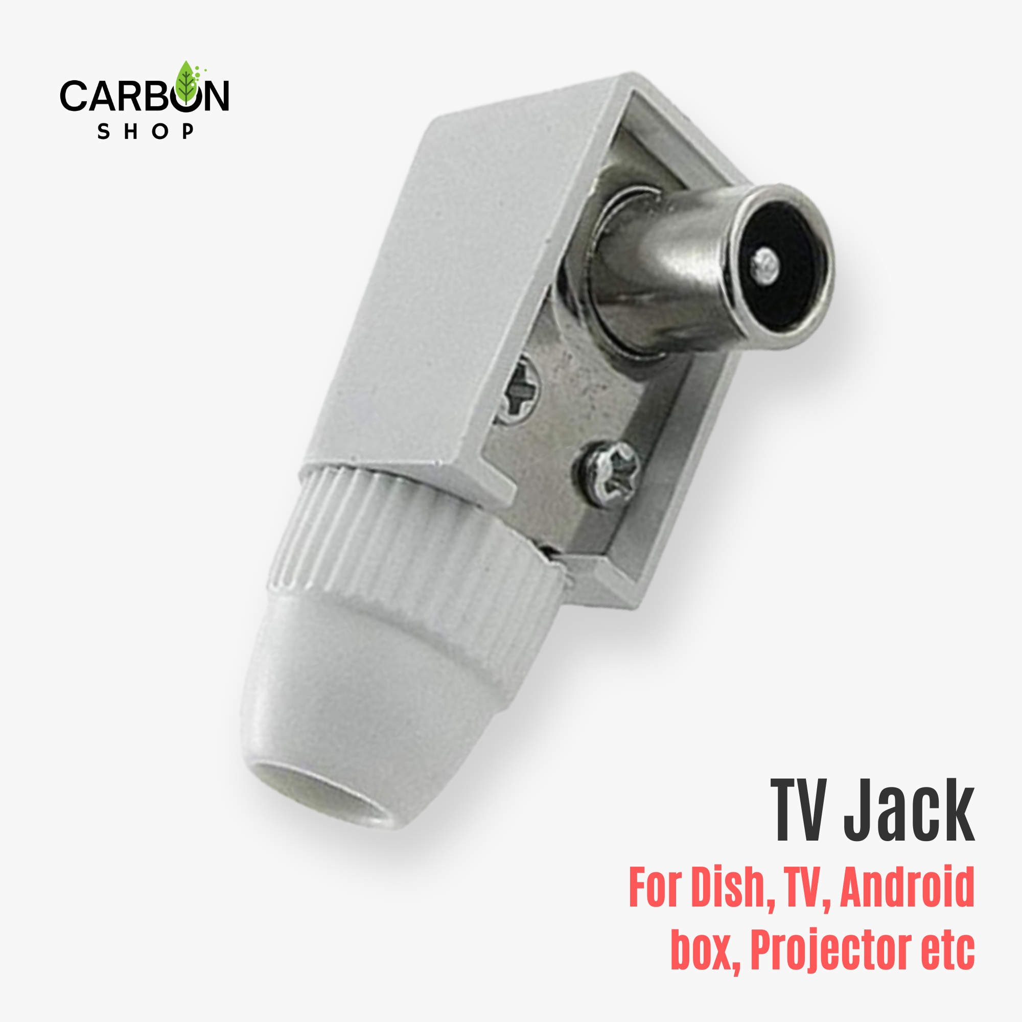 Picture of TV Jack Dish cable 3 Pcs/5 Pcs/10 Pcs/15 Pcs/25 Pcs/50 Pcs/75 Pcs/100 Pcs White for TV Monitor Android Box Projector etc Plastic