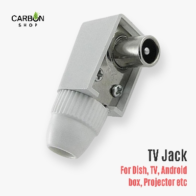 Picture of TV Jack Dish cable 3 Pcs/5 Pcs/10 Pcs/15 Pcs/25 Pcs/50 Pcs/75 Pcs/100 Pcs White for TV Monitor Android Box Projector etc Plastic
