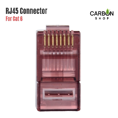 Picture of 30 pcs RJ45 Plug Ethernet Gold Plated Network Connector - 30 piece RJ45 Network Connector CAT5e CAT6 Transparent Networking Cable Connectors