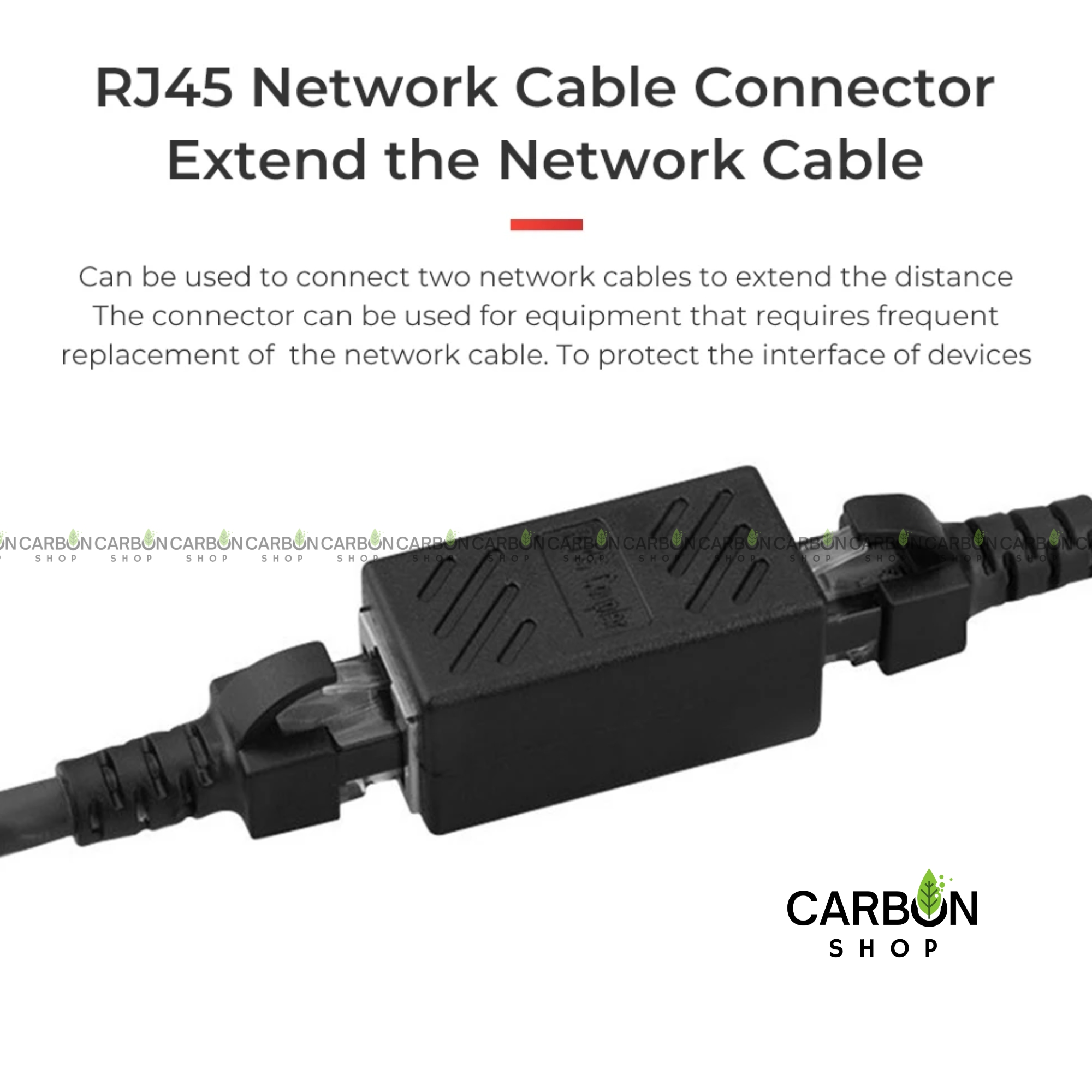 Picture of Rj45 Lan Jointer Ethernet Lan Cable Joiner Coupler Connector Coupler Jointer Female To Female CAT6 Cable Gigabit Network Ethernet LAN Connector Adapter Black