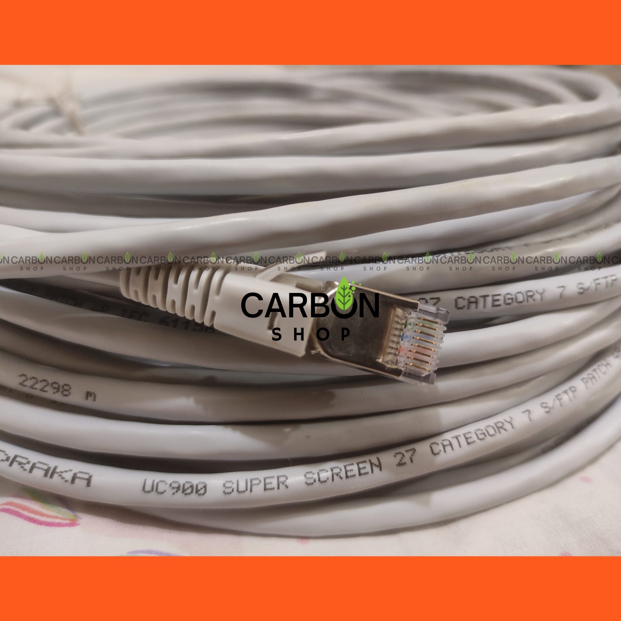 Picture of 3 Meter Cat7 Ethernet Cable Lan Cable 10Gbps High Speed RJ45 Networking Ethernet Lan Network Cord Cable Lead Ready Cable - High-Speed Internet Connectivity With Cat 7 Cable For Router Modem Computer PC And Laptops PS3 PS4