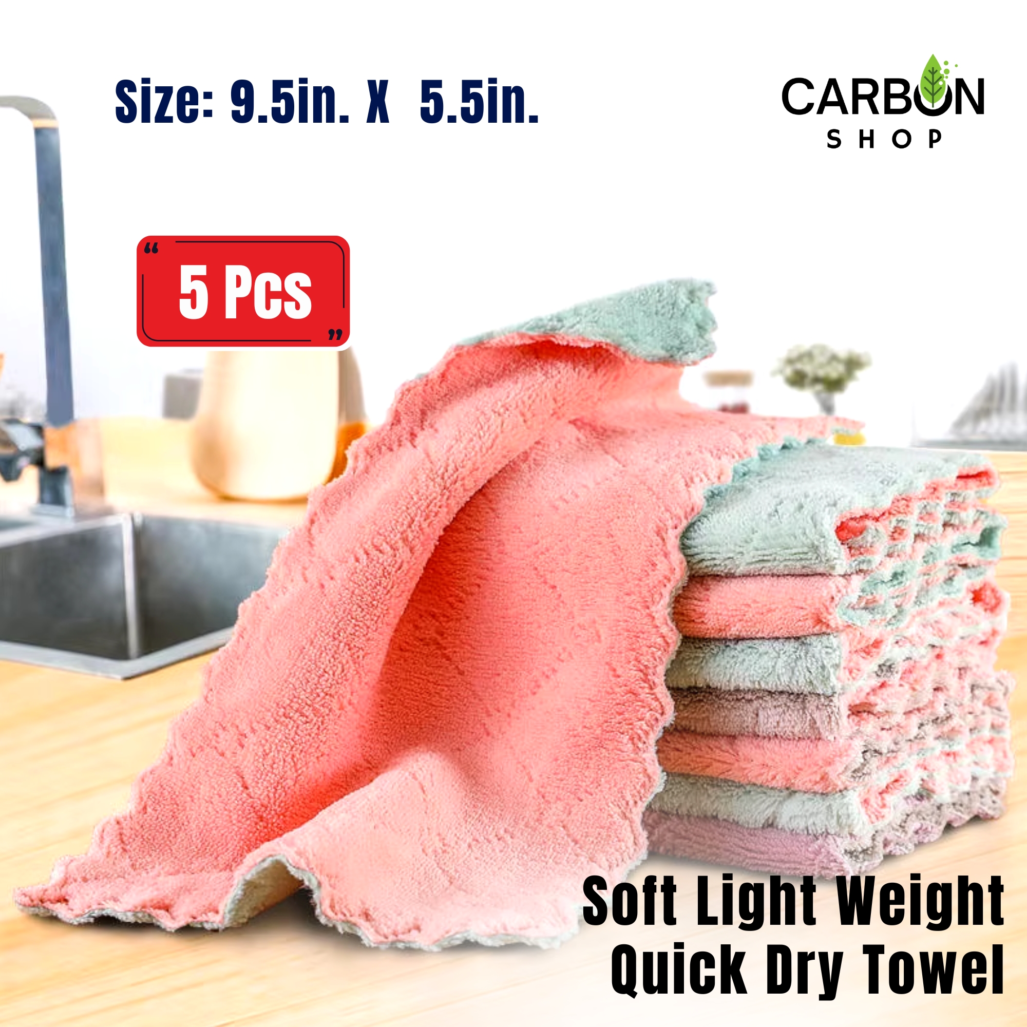 Picture of Baby Towel Soft Cotton Baby Handkerchief & Towel Set – Newborn Baby Bath & Face Wipe Towels, 14x25cm, Washable & Quick-Dry Feeding Napkins