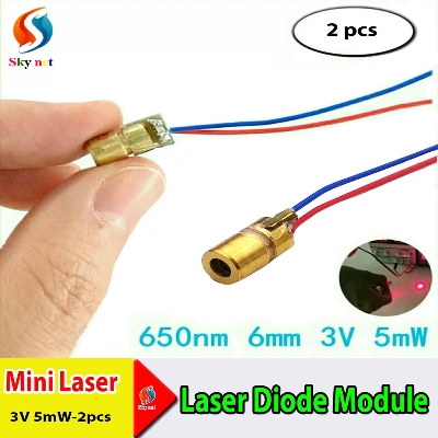 Picture of Laser Diode Module Red Copper Head dot 3V 5mW-2pcs