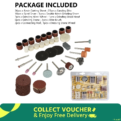 Picture of Rotary Tool Accessories Set Electric Grinding Attachment Kit, Multi mini drill Grinding Polishing Drilling Kits for Dremel-Cutting, Grinding, Electric Polishing, Engraving Rotary Accessories Tools Set