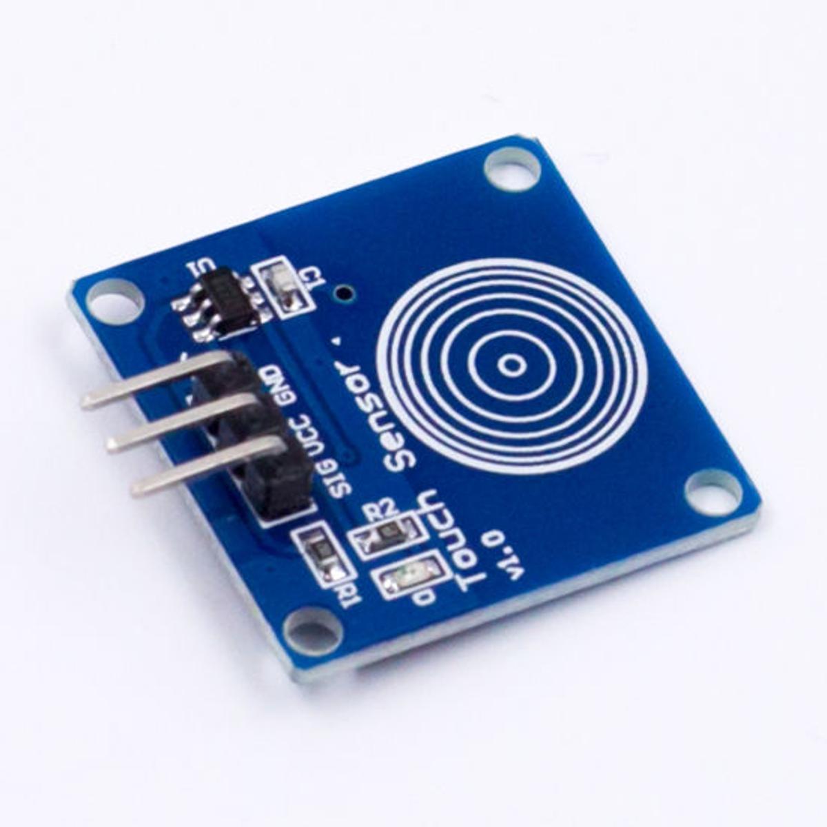 Picture of BLUE TTP223B TTP 223B Capacitive Touch Switches Capacitive Touch Sensor Module DC 2V 5.5V Low Power Consumption Touch Sensor Digital Capacitive Dimmer Switch Module