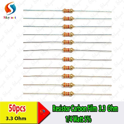 Picture of Carbon Film Resistor 3.3 Ohm 1/4W 5%