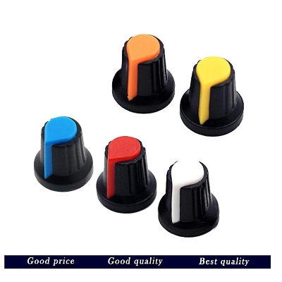 Picture of 5Pcs WH148 Potentiometer Knob Cap AG2 Plastic Knob For Diameter 6mm Plum Handle