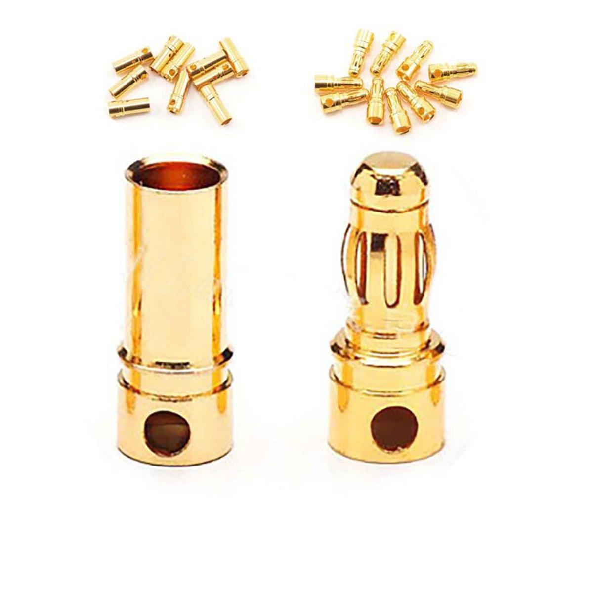 Picture of 1Pair- 3.5mm Gold  Banana Socket & Plug For ESC Battery Motor