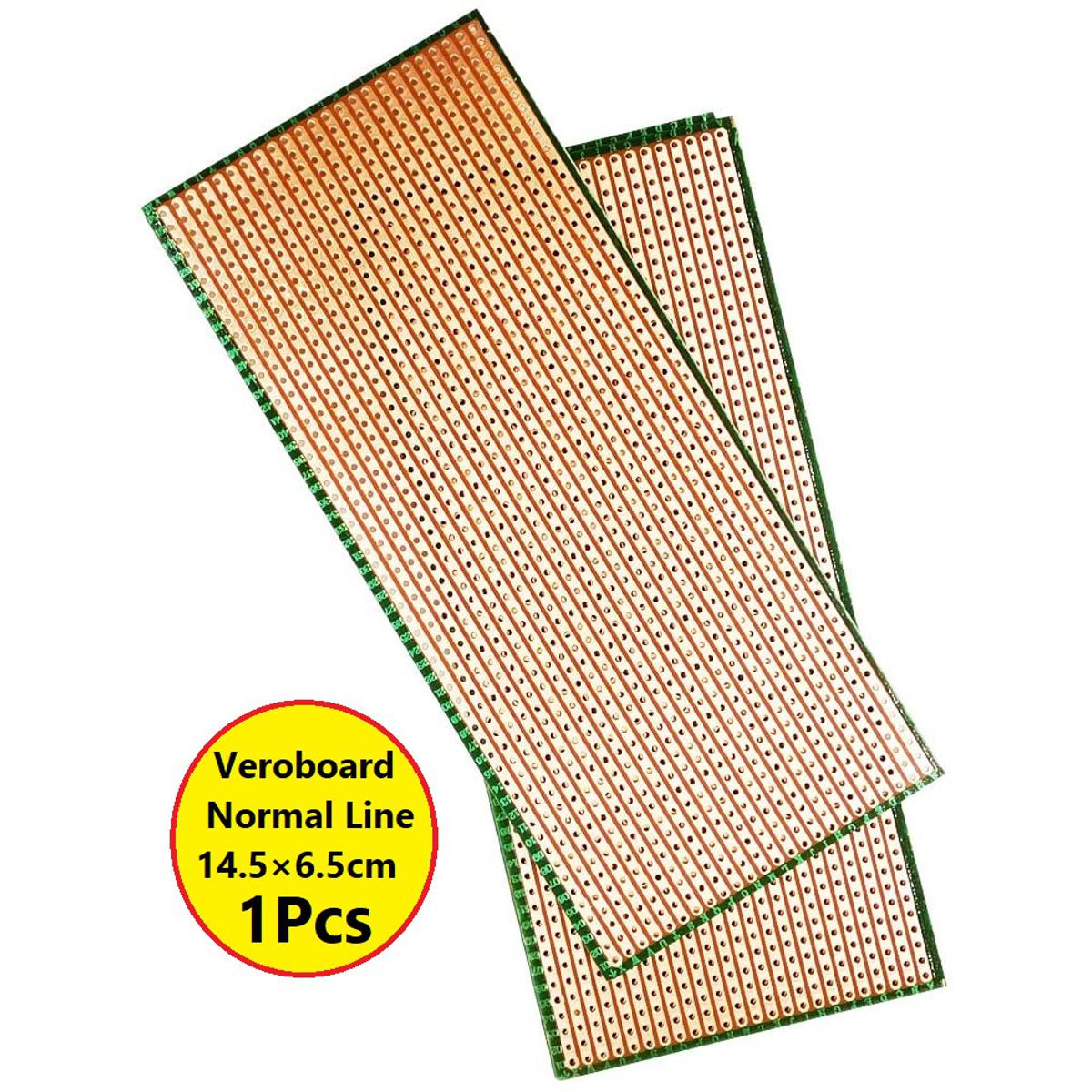 Picture of Veroboard Normal Line 14.5×6.5cm Stripboard PCB Printed Circuit Board For Prototyping Designing Weld Soldering Arduino DIY
