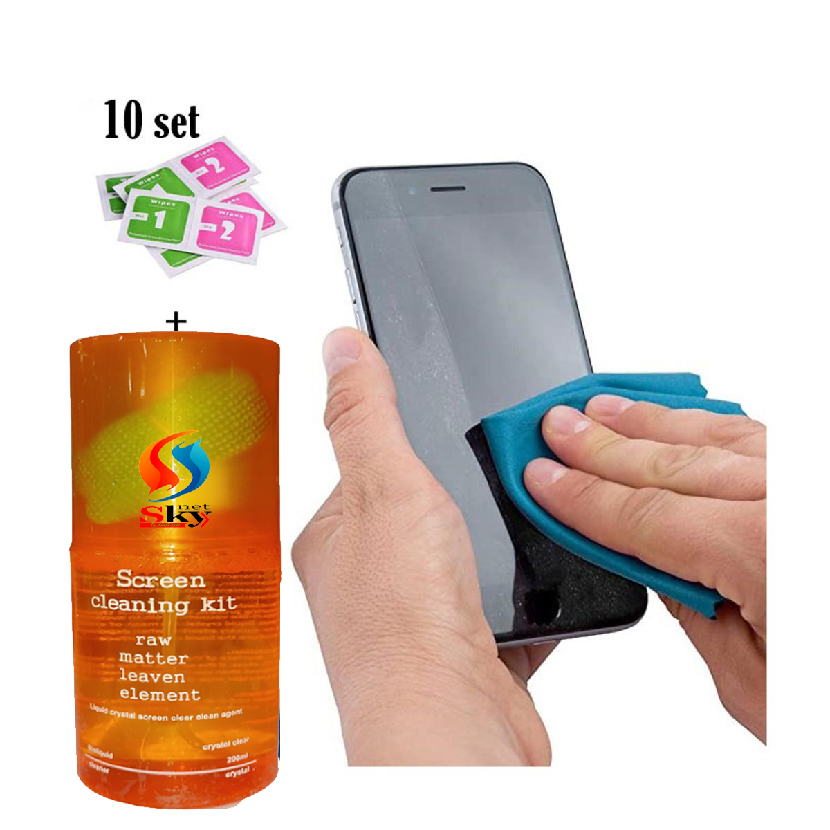 Picture of 200ml Mobile Screen Cleaning Kit+10set wipe (Combo)