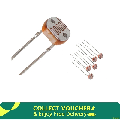 Picture of 5 Pieces of Light Dependent Resistors- (LDR)