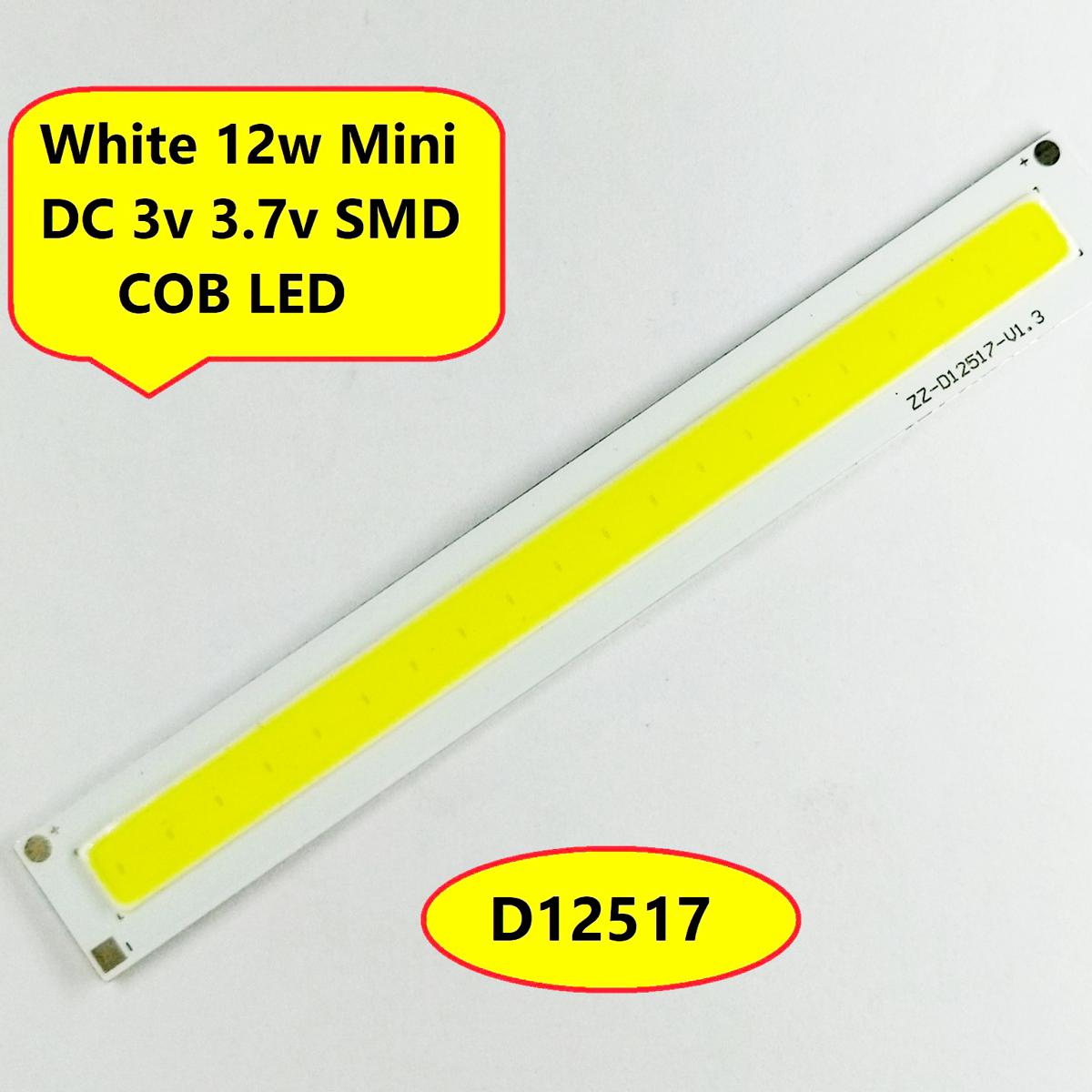 Picture of D12517 WHITE Color 12W Mini LED DC 3V 3.7V White LED SMD Strip COB Bead Chip For Bulb Light Lamp Car Light Source 12 Watt DIY LED Light Bulbs