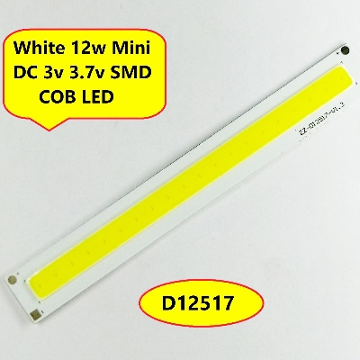Picture of D12517 WHITE Color 12W Mini LED DC 3V 3.7V White LED SMD Strip COB Bead Chip For Bulb Light Lamp Car Light Source 12 Watt DIY LED Light Bulbs