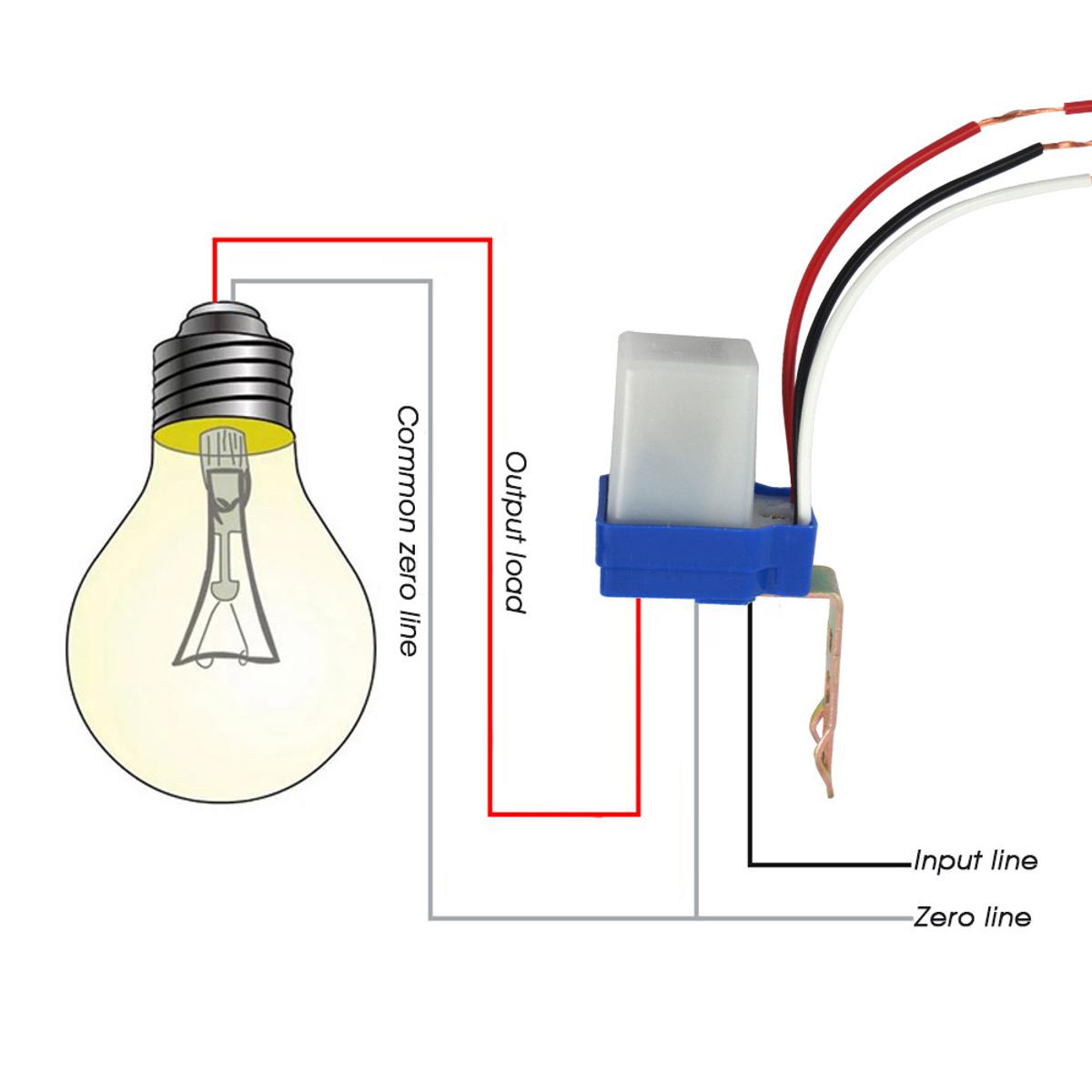 Picture of Switch Automatic Auto On Off Photocell Light Switch Photo Control Photoswitch Sensor Switch Lights Lamp Switch