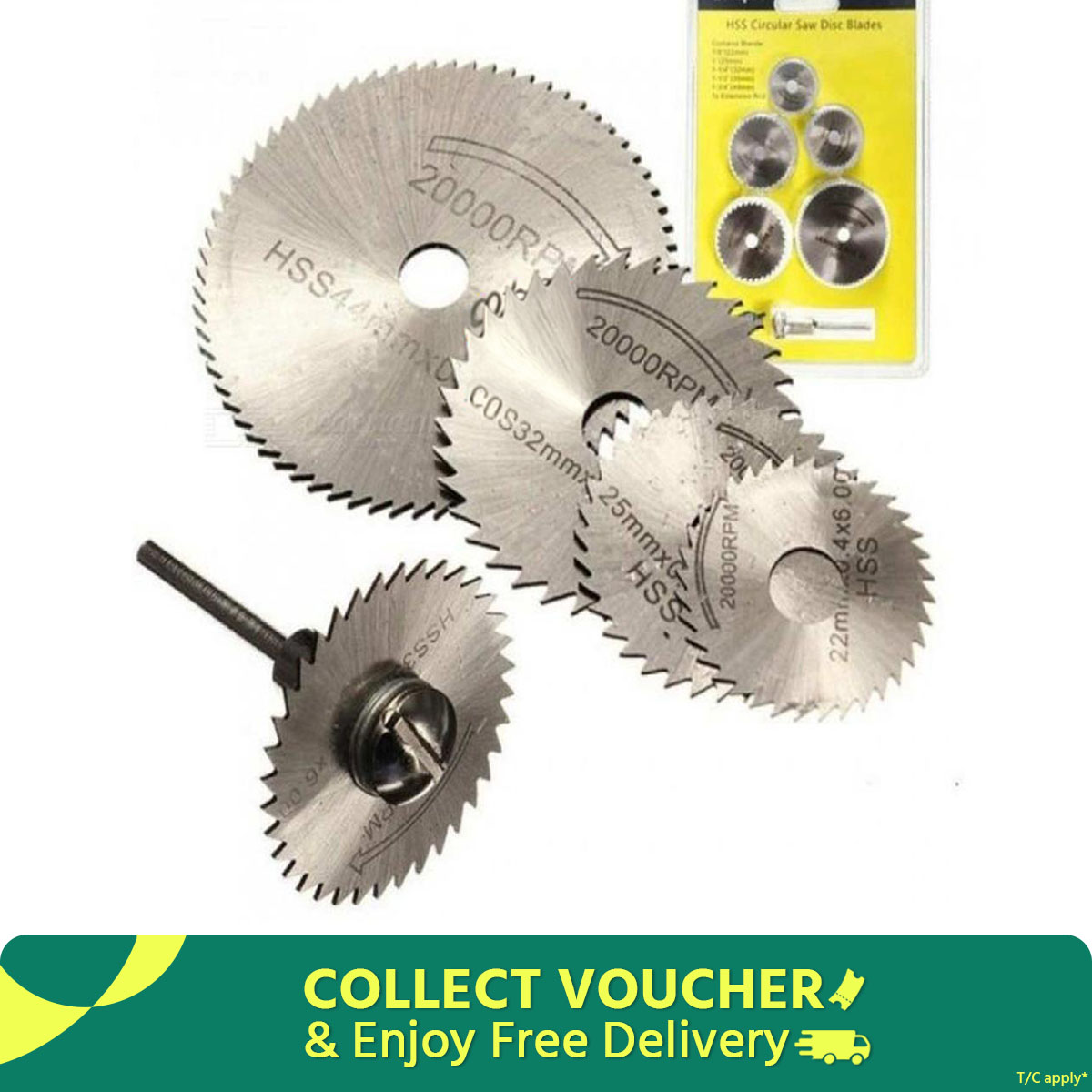Picture of 6 Pcs HSS Mini Circular Saw Blades Cutting Disc
