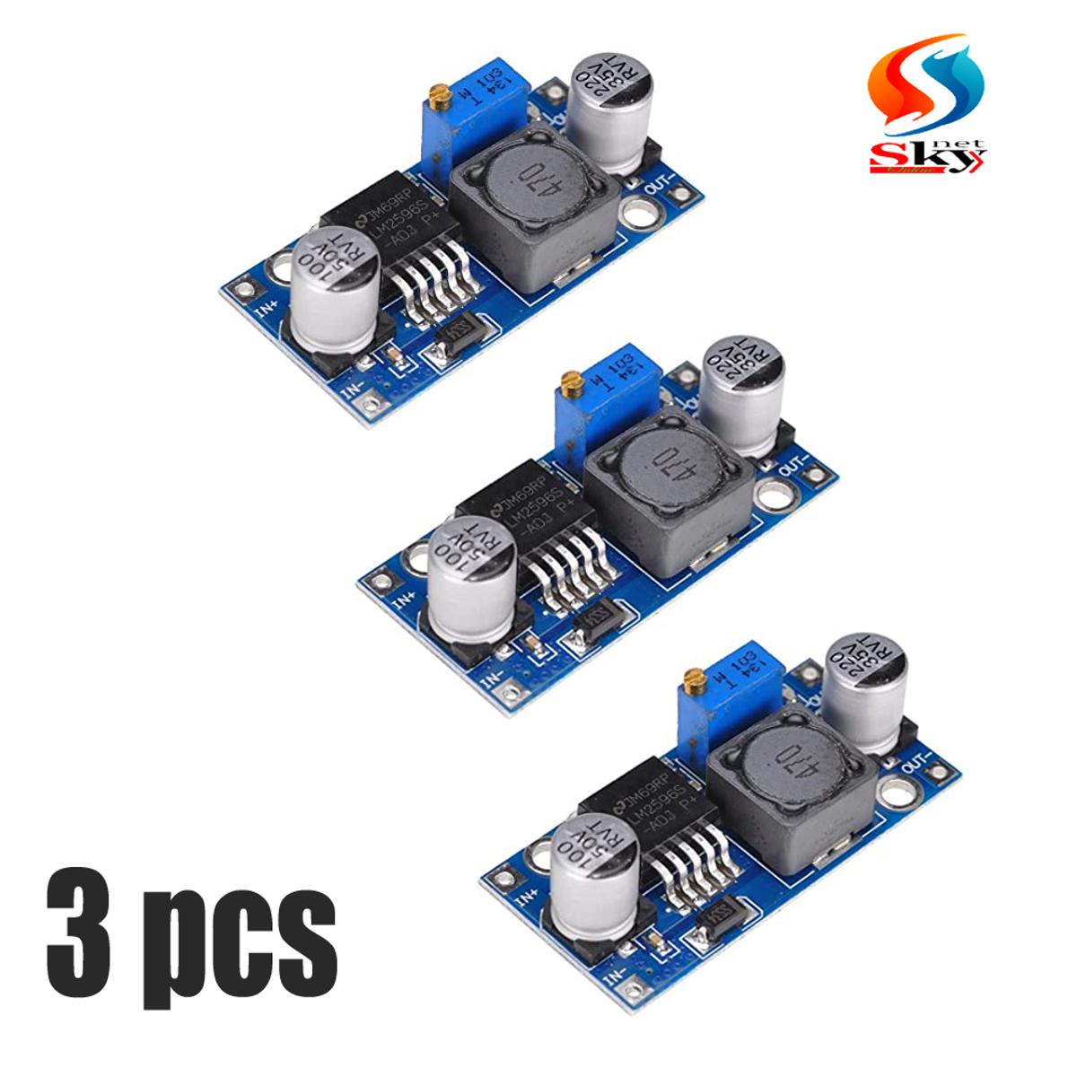 Picture of 3pcs-LM2596 DC Step-down Adjustable Power DC Voltage Converter 3V-35V