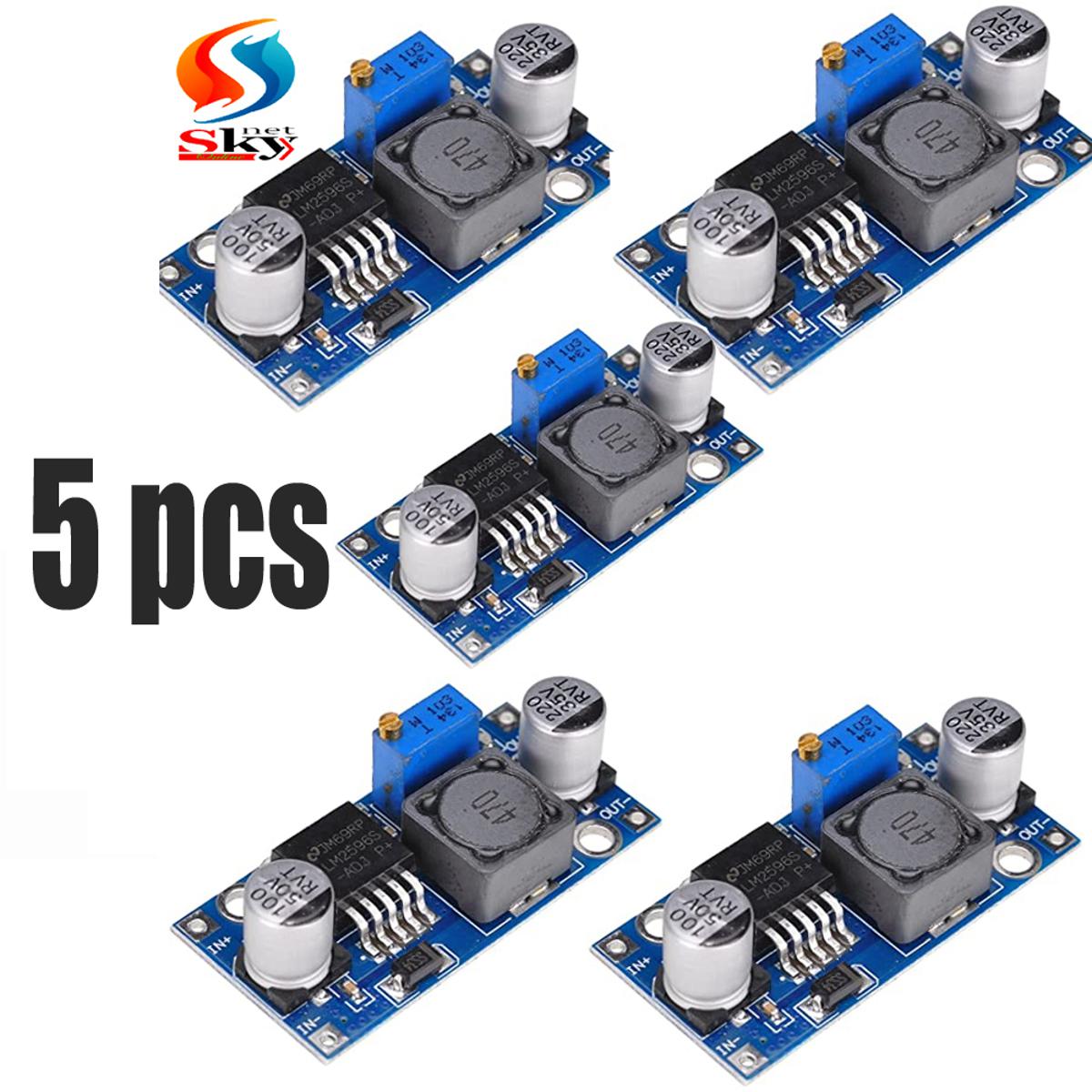Picture of 5pcs-LM2596 DC Step-down Adjustable Power DC Voltage Converter 3V-35V