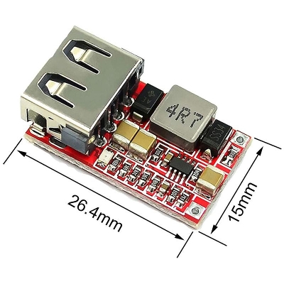 Picture of TE842 6-24V to 5V 3A Car, Bike USB Charger Module DC Buck step down Converter