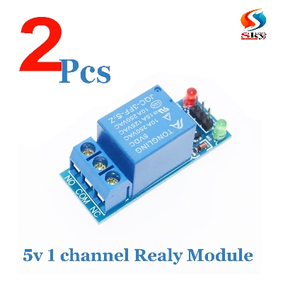Picture of 2pcs-Relay Module (5Volt) For Arduino -Blue