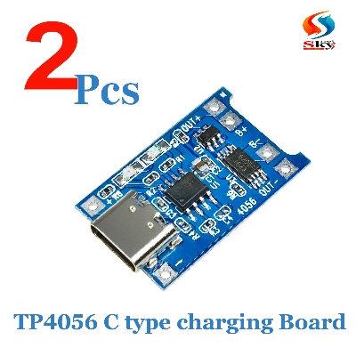 Picture of TP4056 B tipe and C type Charger Port